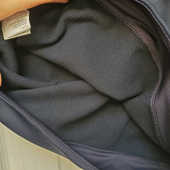 Adidas Women's Originals Shine Logo Navy Blue Mesh lining sweatshirt size Large - Picture 8 of 10